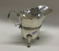 DUBLIN: A Georgian style silver cream jug. Approx.