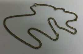 A 9 carat rope twist chain. Approx. 7.6 grams. Est