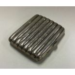 CHESTER: A silver cigarette case with engraved dec