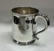A heavy 18th Century Georgian silver mug. London 1