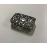 WANG HING: An unusual silver vinaigrette with chas