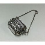 An unusual silver vinaigrette in the form of a han