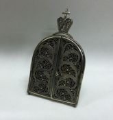 A good Russian silver filigree icon. Approx. grams