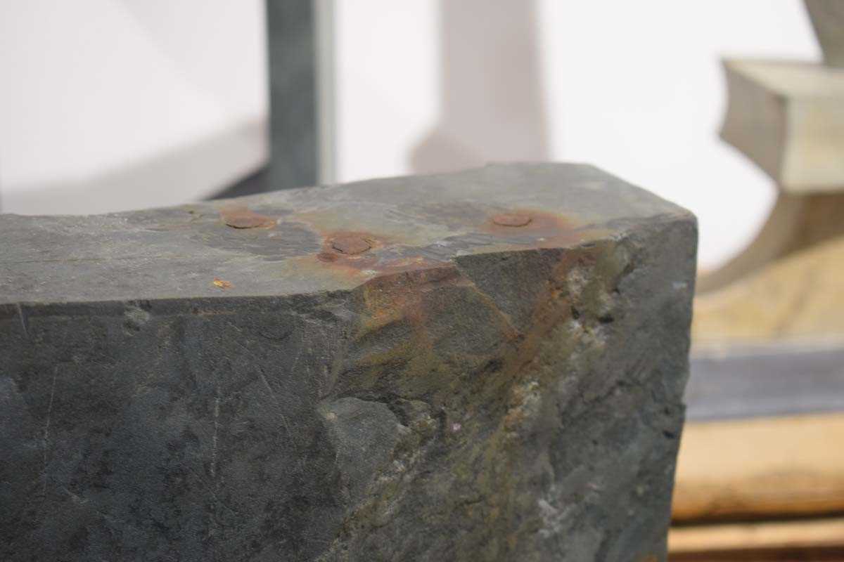 Professor Tim Threlfall (1940-1999), a grey stone sculpture, c. 1969, h. 77 cmCondition report: - Image 7 of 7