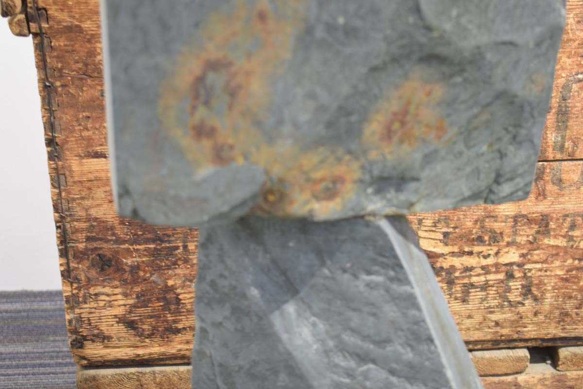 Professor Tim Threlfall (1940-1999), a grey stone sculpture, c. 1969, h. 77 cmCondition report: - Image 5 of 7