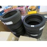 Set of 7 Bridgestone (255-30 R19) car tyres