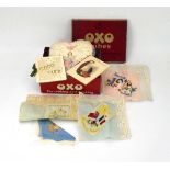 Four First World War 'Souvenir of France' sweetheart's handkerchiefs together with a group of later