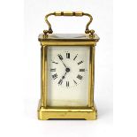 A late 19th century French carriage timepiece by Albert Villon, Duverdrey et Bloquel,