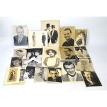 Show Business: a collection of photographic stills, many signed,