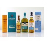 3 various bottles, 1x The Singleton Luscious Nectar 12 year old Speyside Single Malt Scotch Whisky