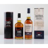 2 bottles, 1x Glenfarclas 105 Cask Strength Highland Single Malt Scotch Whisky with carton 60%