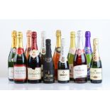 12 various bottles of sparkling, 1x Oudinot Cuvee Brut Champagne, 1x Hope River Silver Series