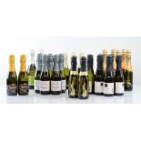 27 mini bottles of Prosecco, 6x Hotel Chocolat Valdobbiadene Superiore Brut DOCG 20cl, 5x Tosti