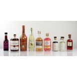8 various bottles, 1x Handmade Gin Company Christmas Pudding Gin Liqueur Batch 4703 20% 70cl, 1x