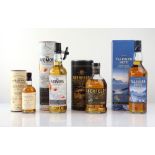 4 various bottles, 1x Aberfeldy 12 year old Highland Single Malt Scotch Whisky with carton 40% 70cl,