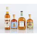 4 various bottles of Rum, 1x Foursquare Old Brigand Barbados Rum 43% 70cl, 1x Appleton Estate