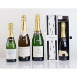 4 various bottles, 1x Harvey Nichols Premier Cru NV Brut Champagne with box 37.5cl, 1x Roebuck