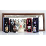 4 bottles of Bass Celebration Ales, Bass Mirror and Bass Water Jug, 1x 50th Anniversary VE & VJ