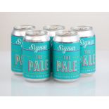 36 cans of Signal The Pale Beer , BB 17 March 2022 (Note VAT added to bid price)