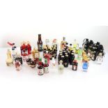 About 76 various Miniature Liqueurs including, 15x Baileys, 11x Jagermeister, 7x Campari, 8x Amarula