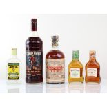 5 various Bottles, 1x Don Papa Small Batch Rum by Bleeding Heart Rum Company Philippines 40% 70cl,