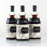 3 bottles of The Kraken Black Spiced Rum 40% 70cl (Note VAT added to bid price)