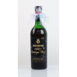 A bottle of Martinez 1967 Vintage Port 75cl (ullage mid shoulder)