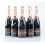 5 bottles of Chapel Down English sparkling Rose Tenterden 12% 75cl (Note VAT added to bid price)