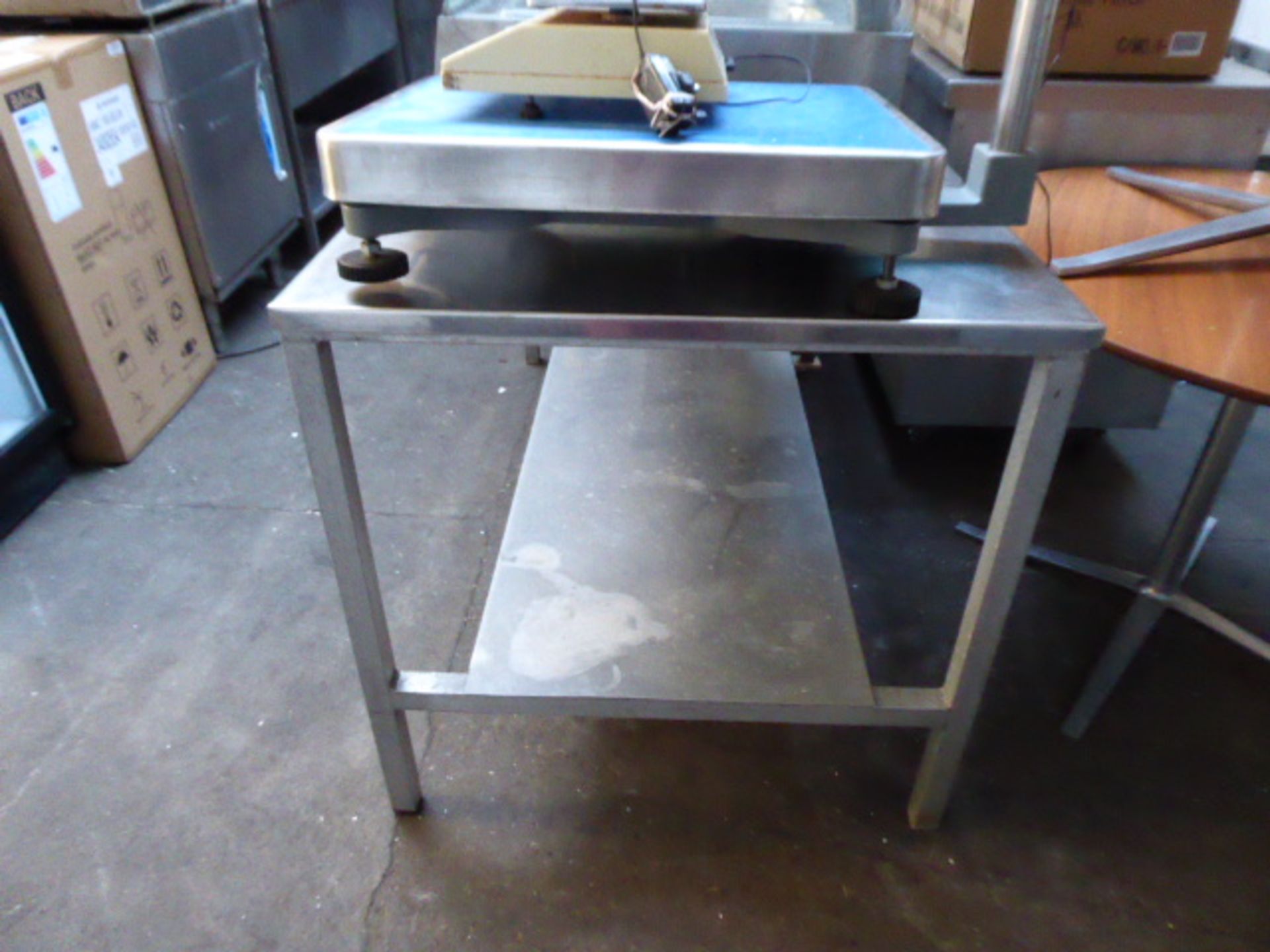 300cm Stainless steel preparation table with shelf under - Image 2 of 2