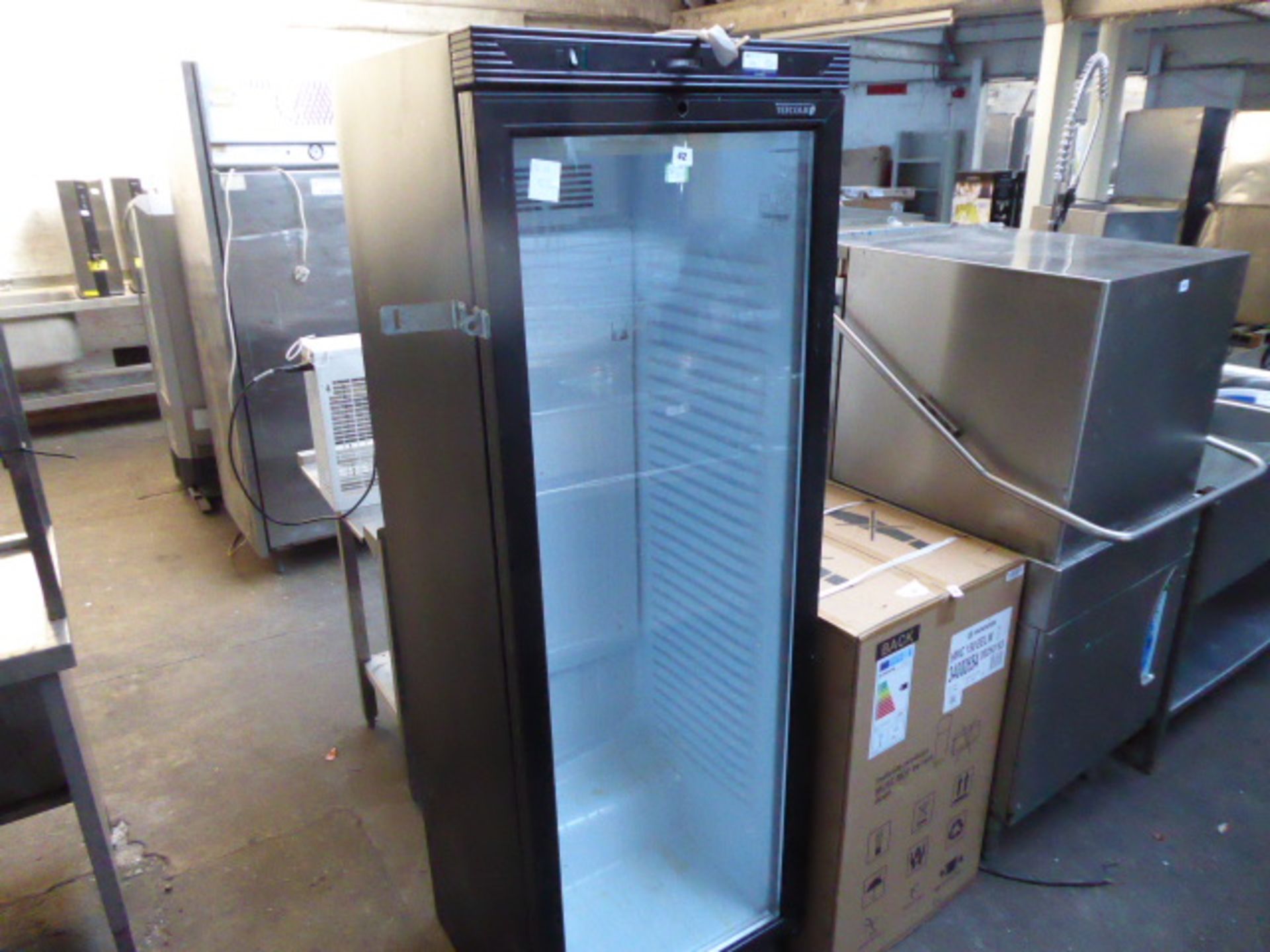 510 - (TN49) 60cm Tefcold model: FS1380WB single door display fridge (Gas R134A)