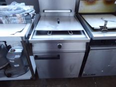 392 - 60cm Falcon gas single well fryer with 2 baskets