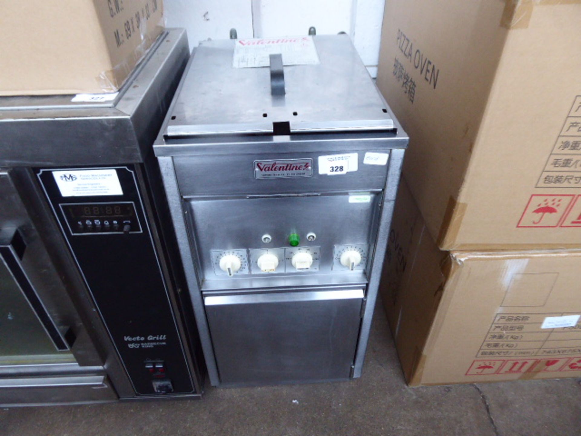 274 - 40cm electric Valentine single well fryer