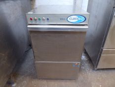 45cm Classeq ECO 2 drop front glass washer with tray