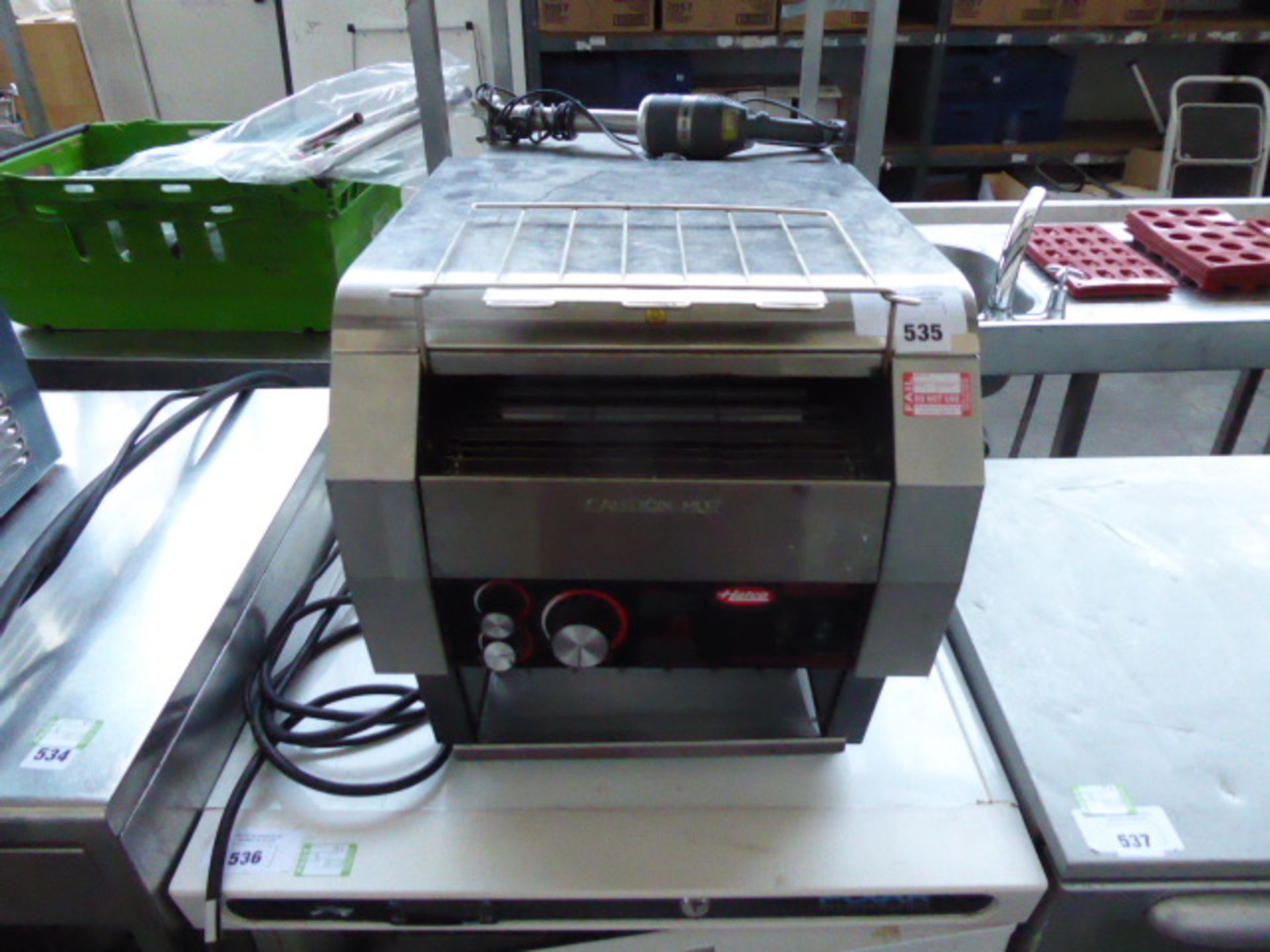 (FAIL) 37cm electric Hatco Toast Qwik conveyor toaster