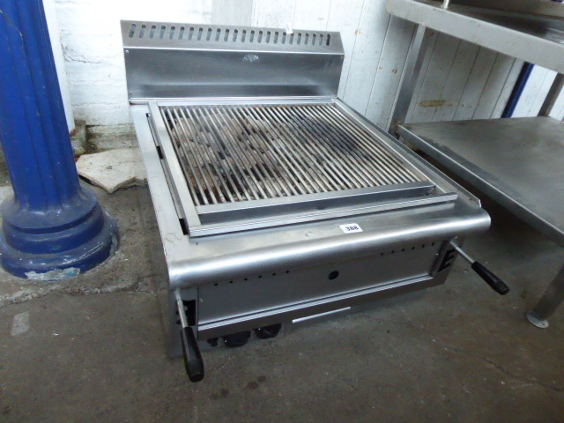 146 - Gas bench top 2 burner chargrill