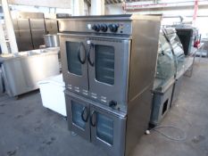 13 - 90cm Moorwood Vulcan double stack convection ovens
