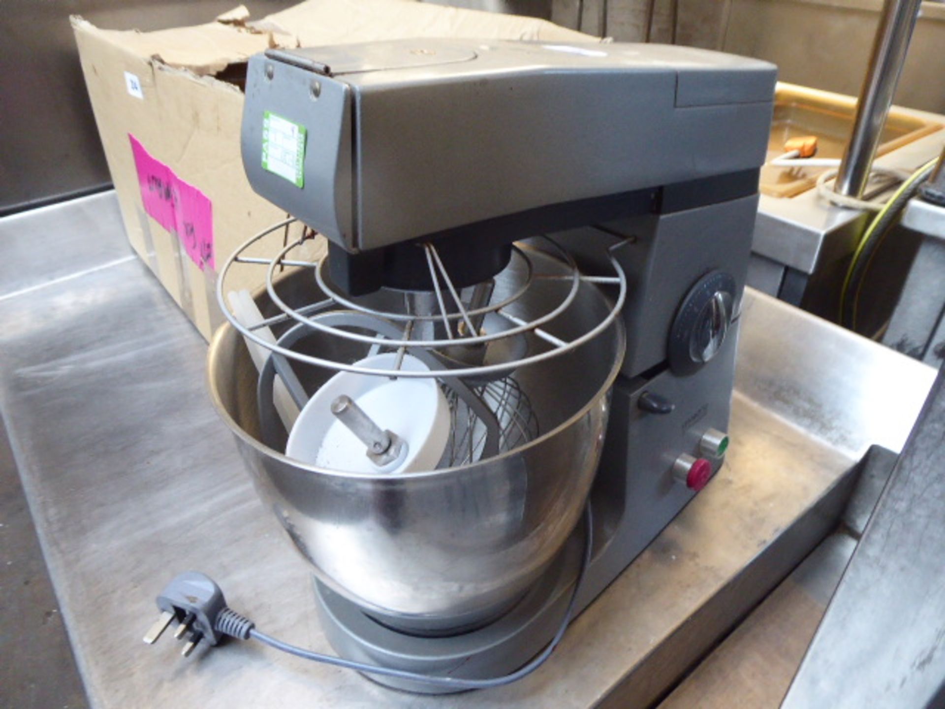 (TN9) Kenwood mixer with bowl and three attachments - Image 2 of 2