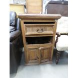 5272 - Rustic pine cupboard with drawer over