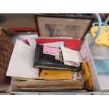 Box containing a quantity of photographs, albums, prints and ephemera