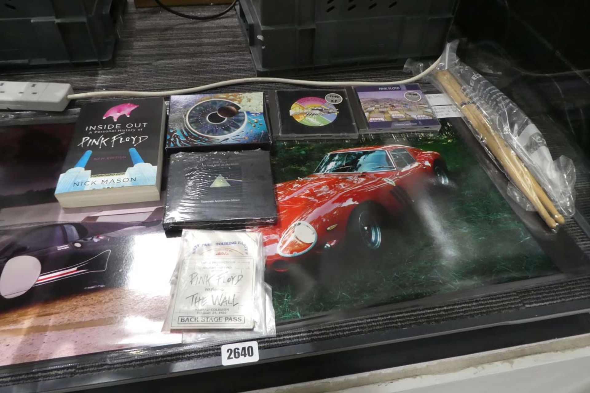Nick Mason Pink Floyd collection set including photos of his cars, various CD's, drumsticks, tour - Image 3 of 3