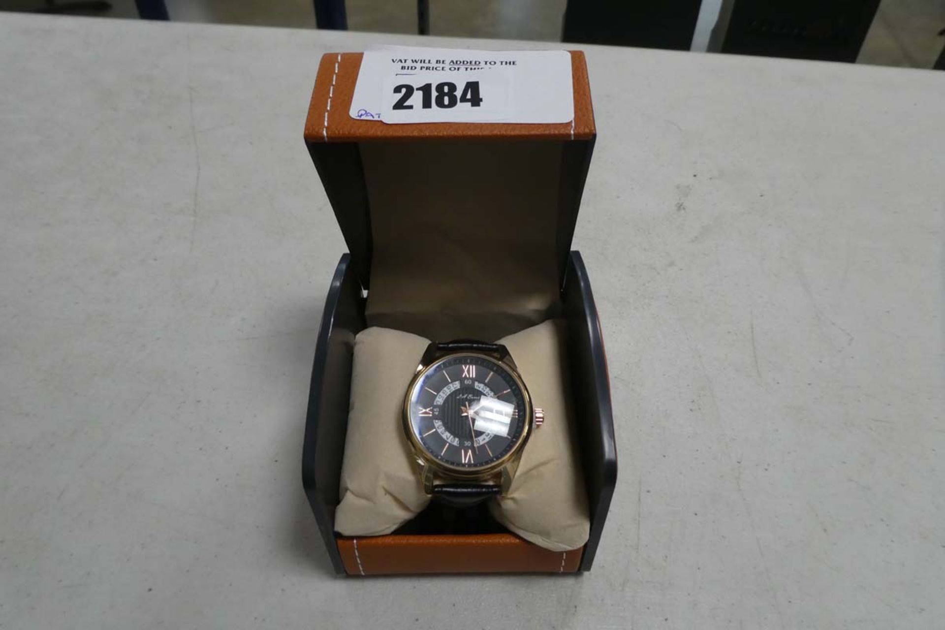 LA Banus Roman numeral dial watch in box