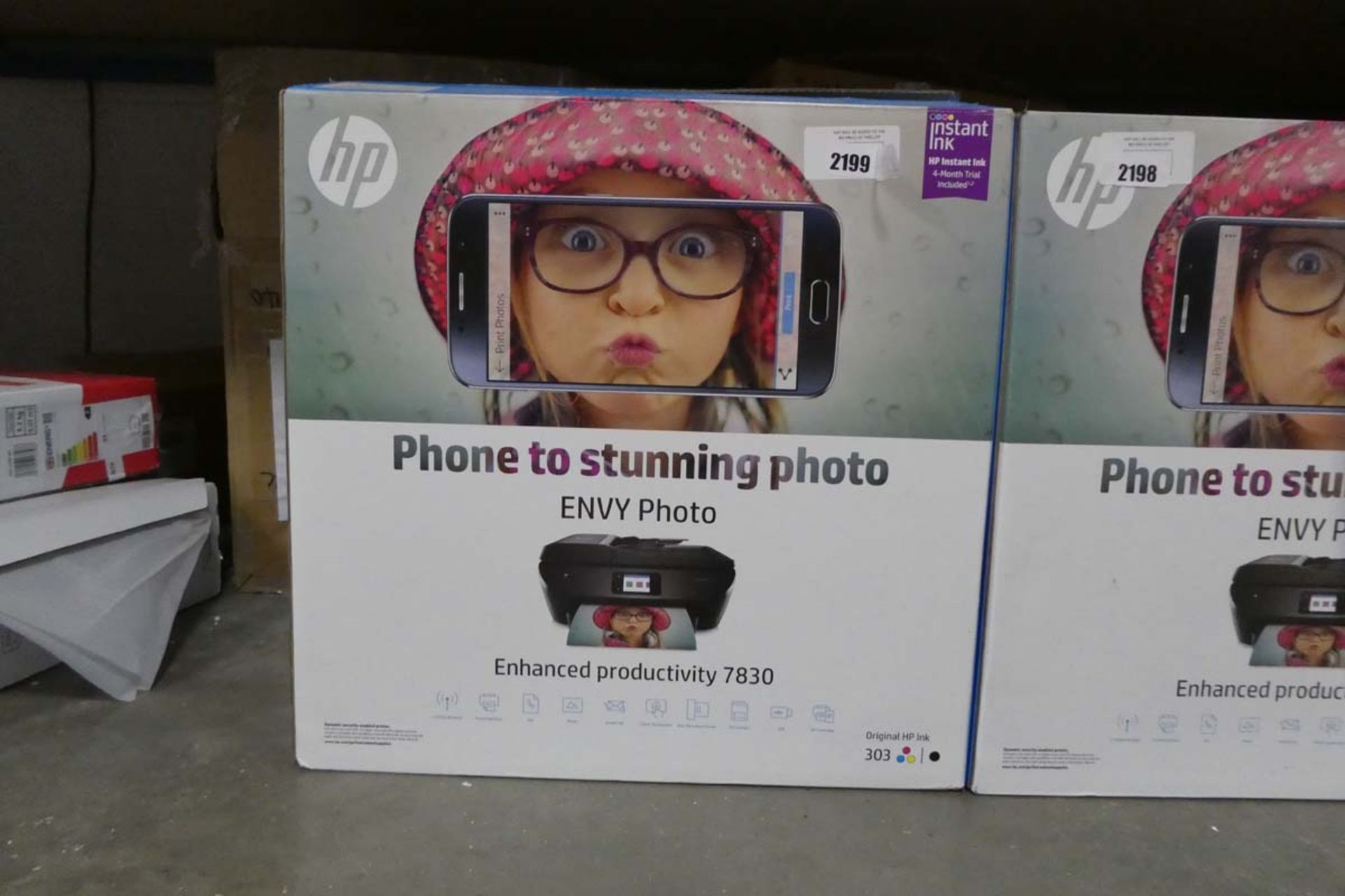 2199 - HP Envy Photo 7830 printer in box
