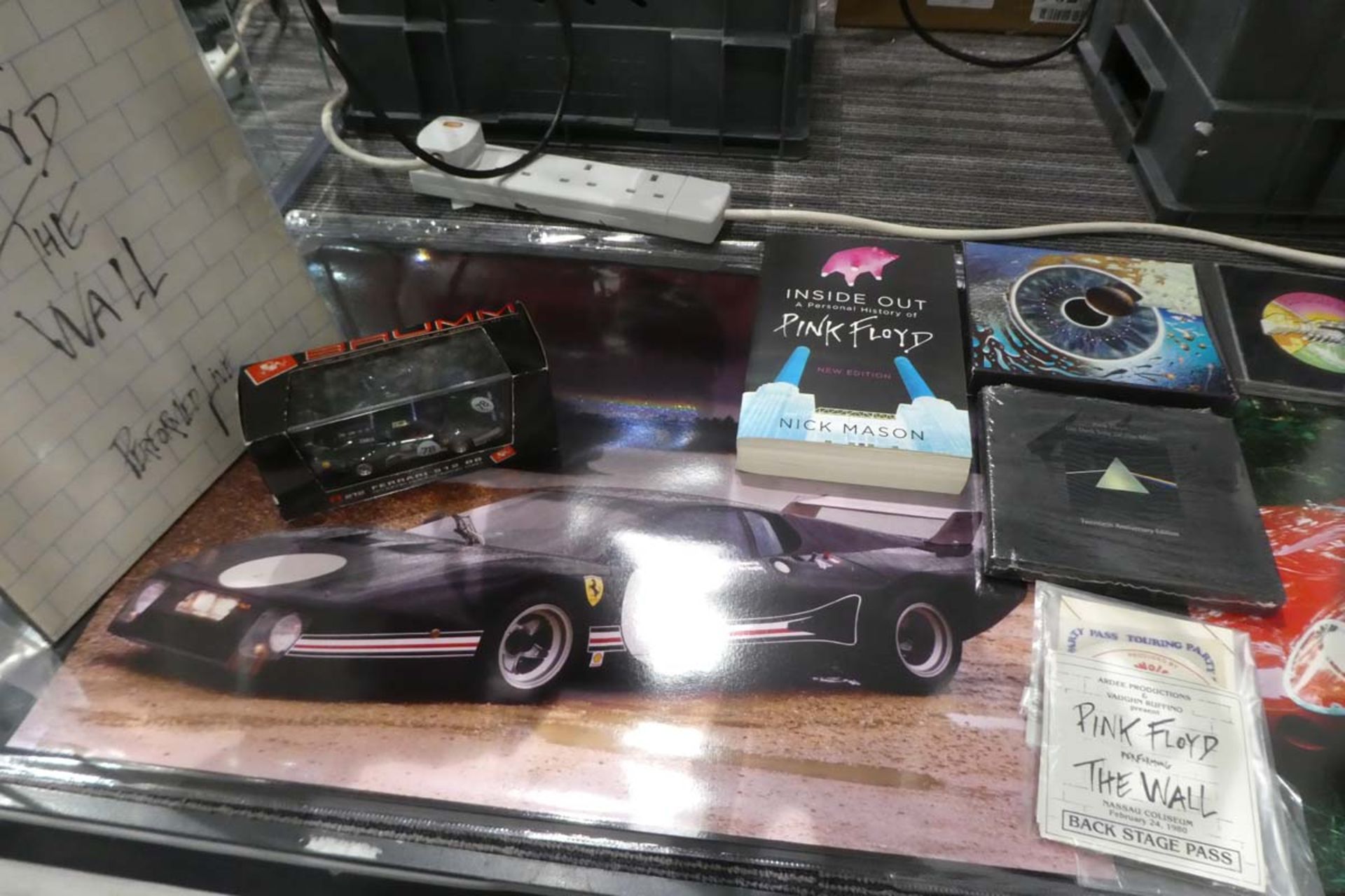 Nick Mason Pink Floyd collection set including photos of his cars, various CD's, drumsticks, tour - Image 2 of 3