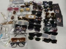 Selection of sunglasses and reading glasses