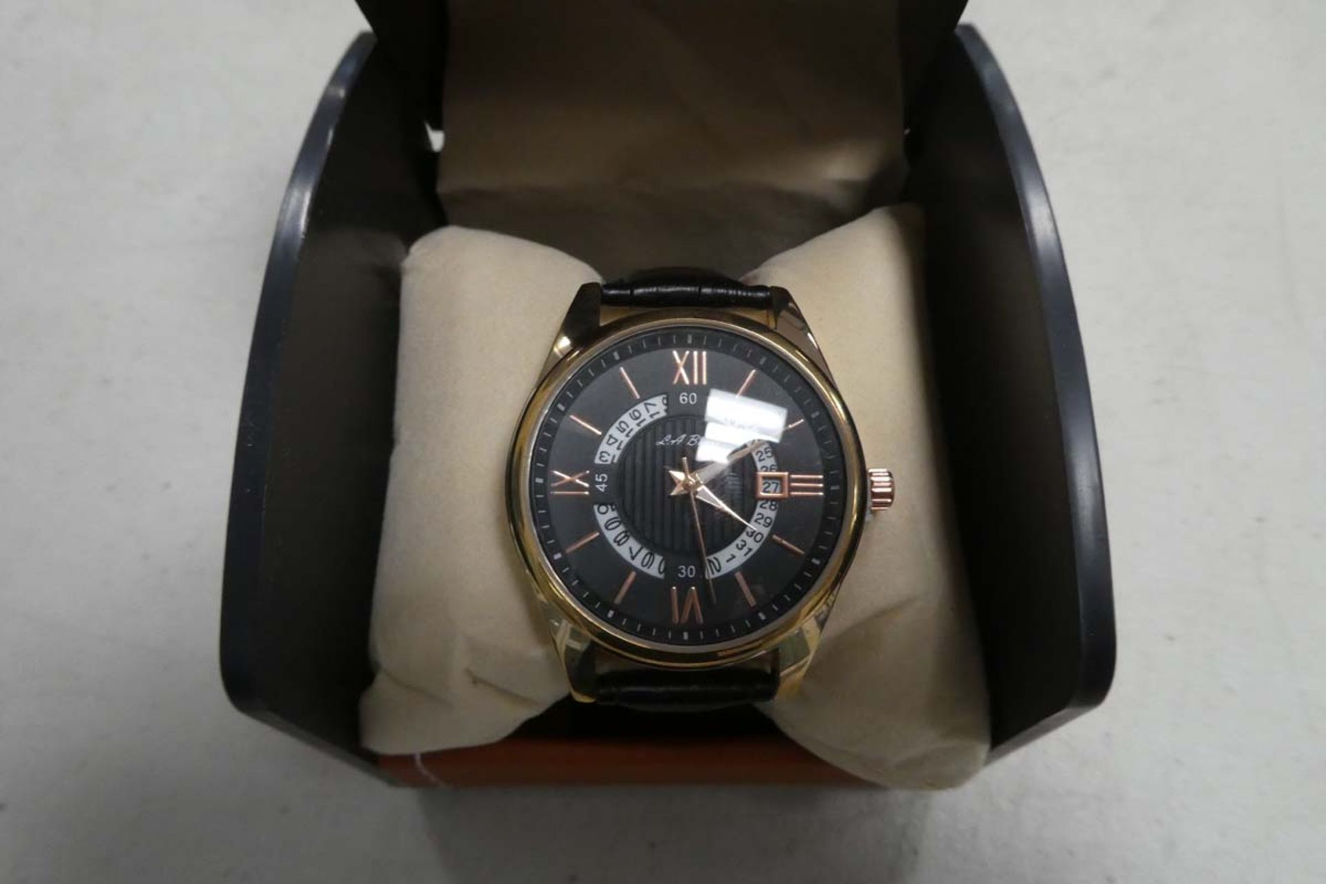 LA Banus Roman numeral dial watch in box - Image 2 of 2