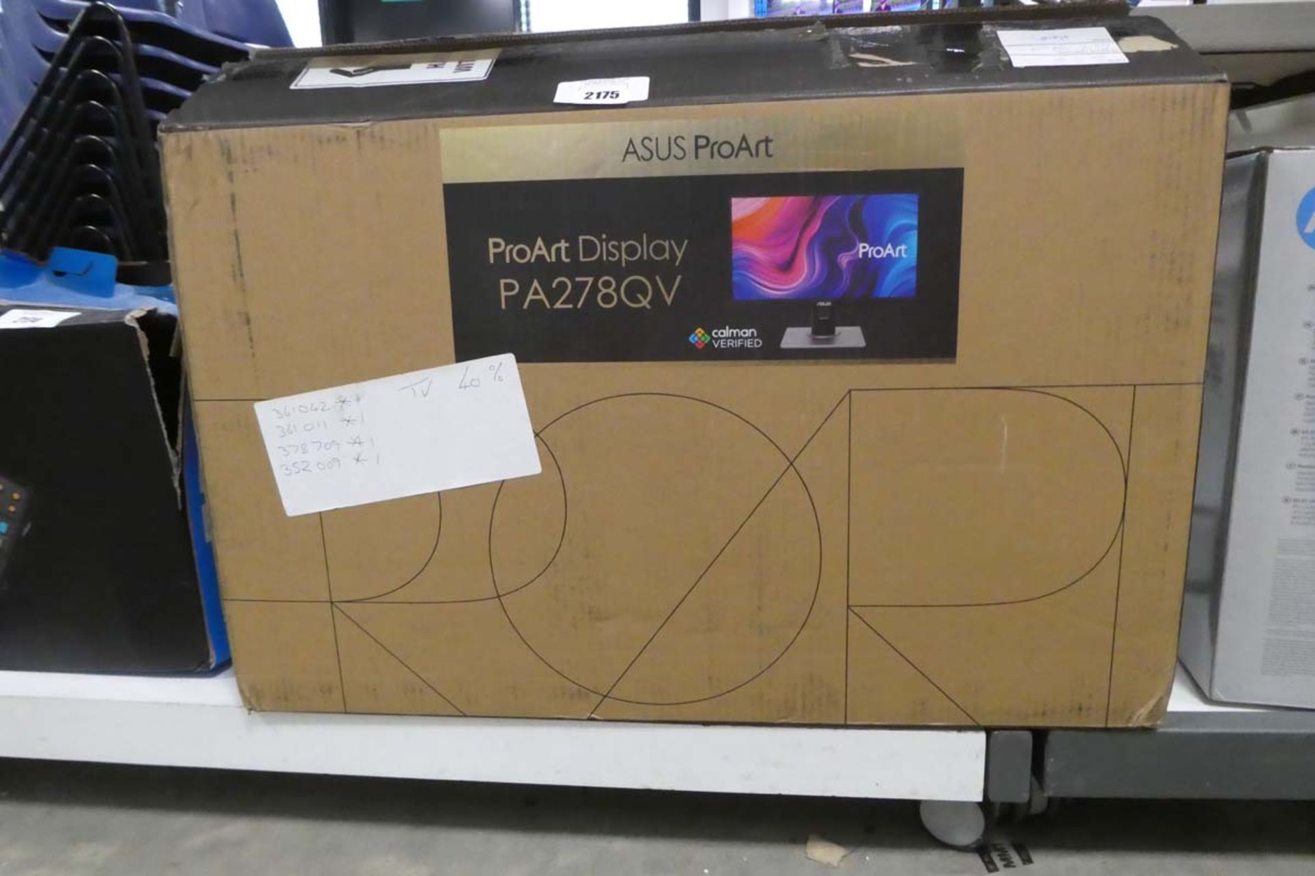 Asus PA278QV monitor and box