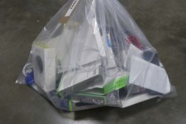 Bag containing quantity of mobile phone accessories