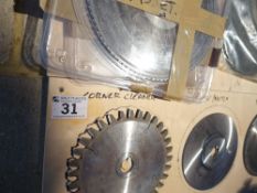 Wall rack of various circular saw blades