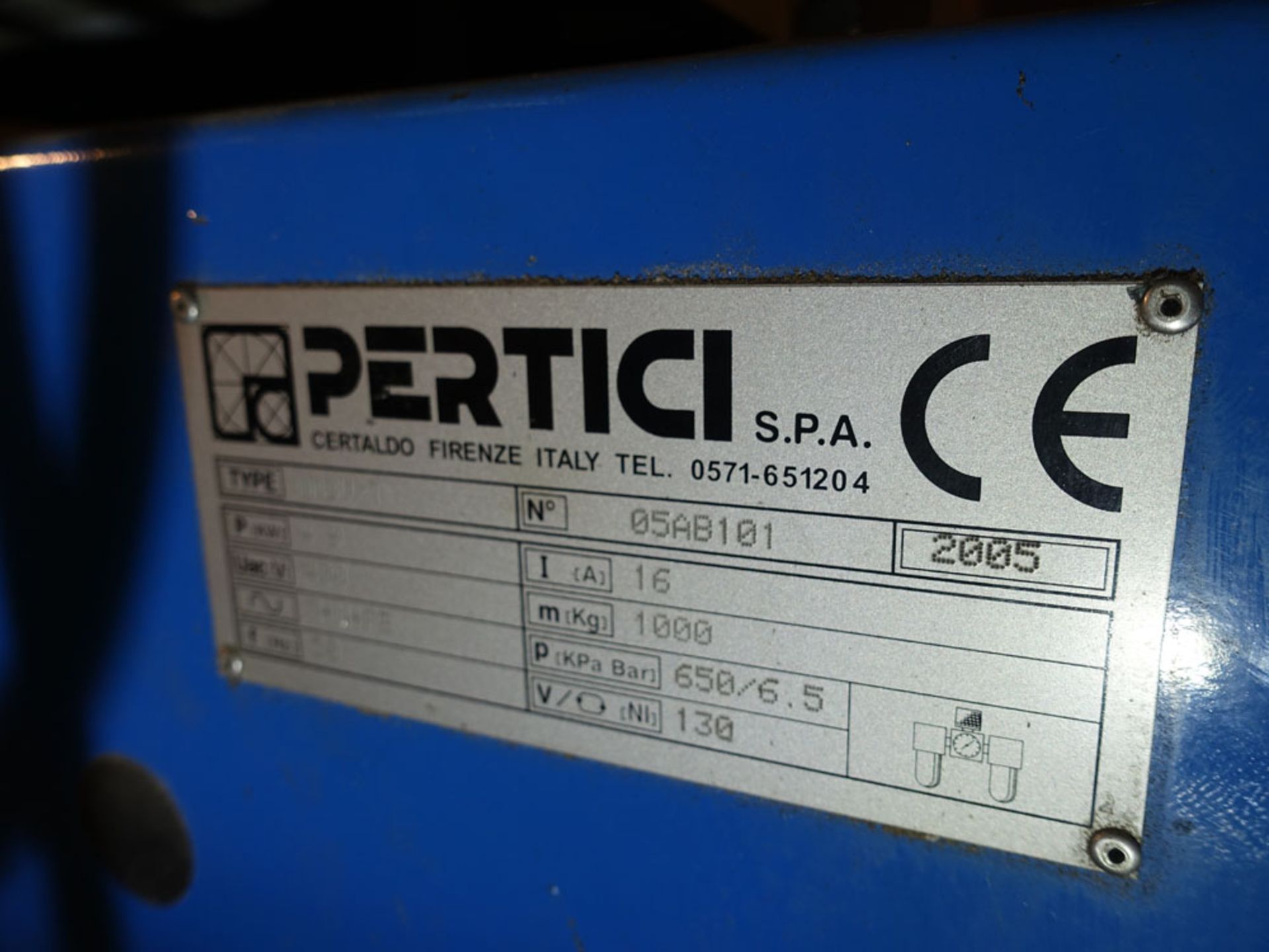 Pertici Univer model WM3V-T three head welder Serial number 05AB101 Year 2005 - Image 9 of 9