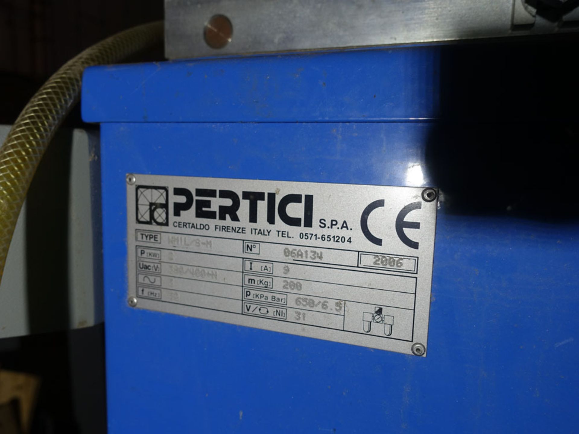 Pertici Univer WM1L/S-M single head welder Serial number 06A134 Year 2006 - Image 6 of 7